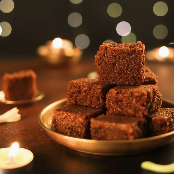 Sweet Karam Coffee Jaggery Coconut Burfi - Distacart