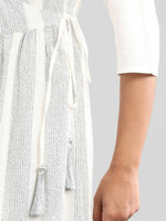 Thumbnail for AURELIA White A-Line Midi Dress