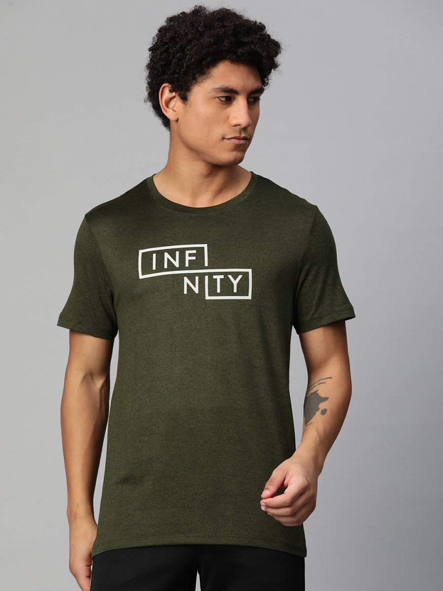 Alcis Typography Printed Anti Static Slim Fit T-shirt - Distacart