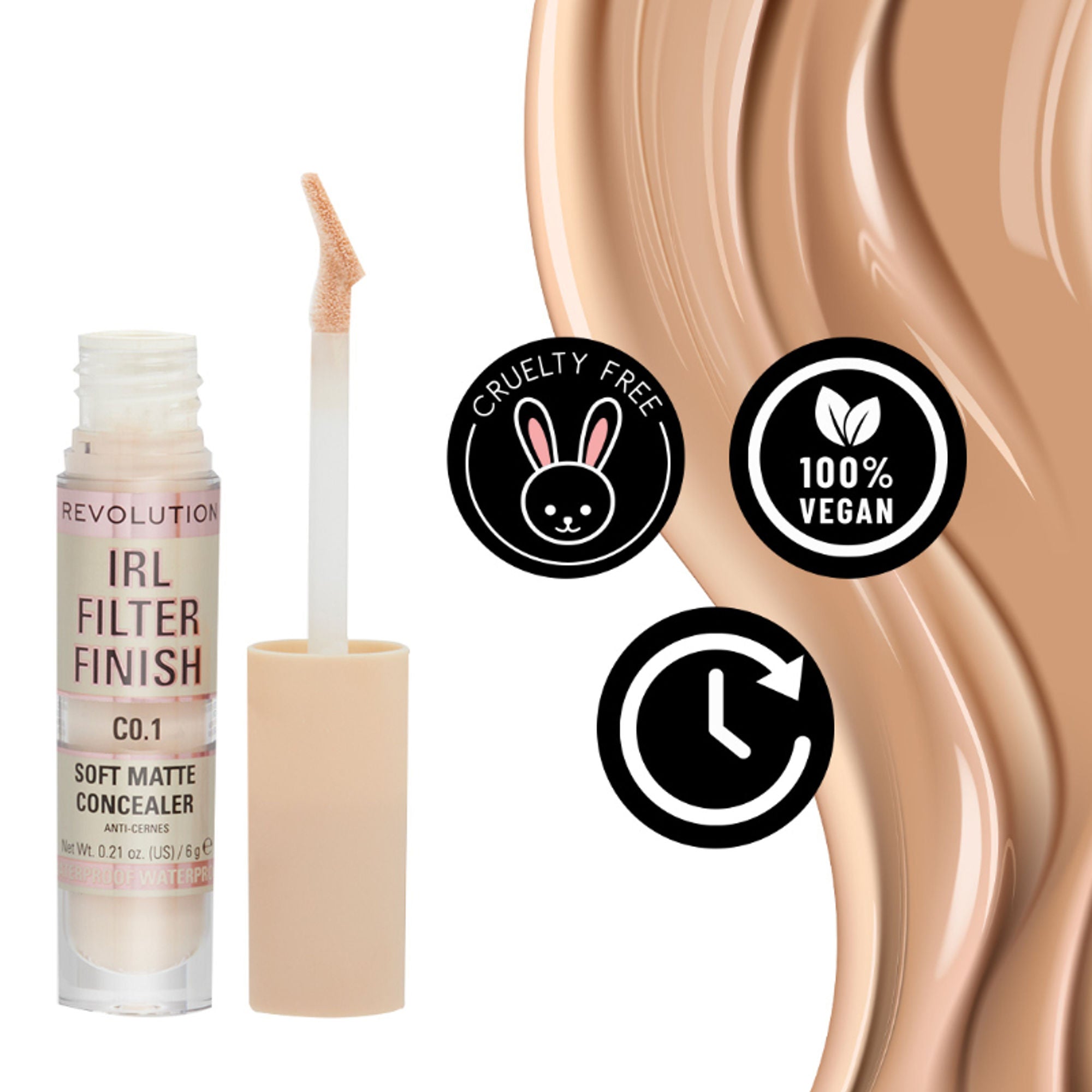 Makeup Revolution IRL Filter Finish Concealer - C2 - Distacart