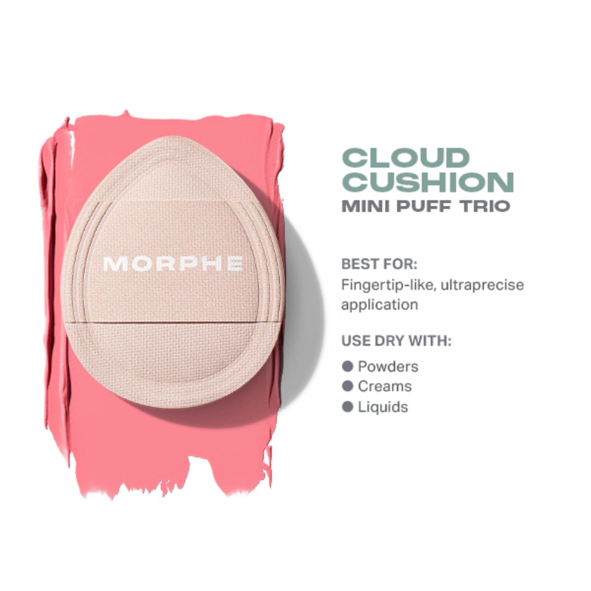 MORPHE Cloud Cushion Mini Puff Trio - Distacart