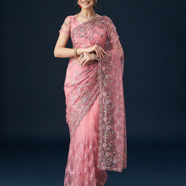 kasee Embellished Neted Sarees - Distacart