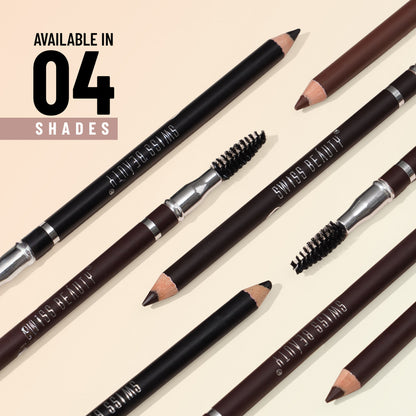 Swiss Beauty Brow Definer Pencil - 04 Black - Distacart