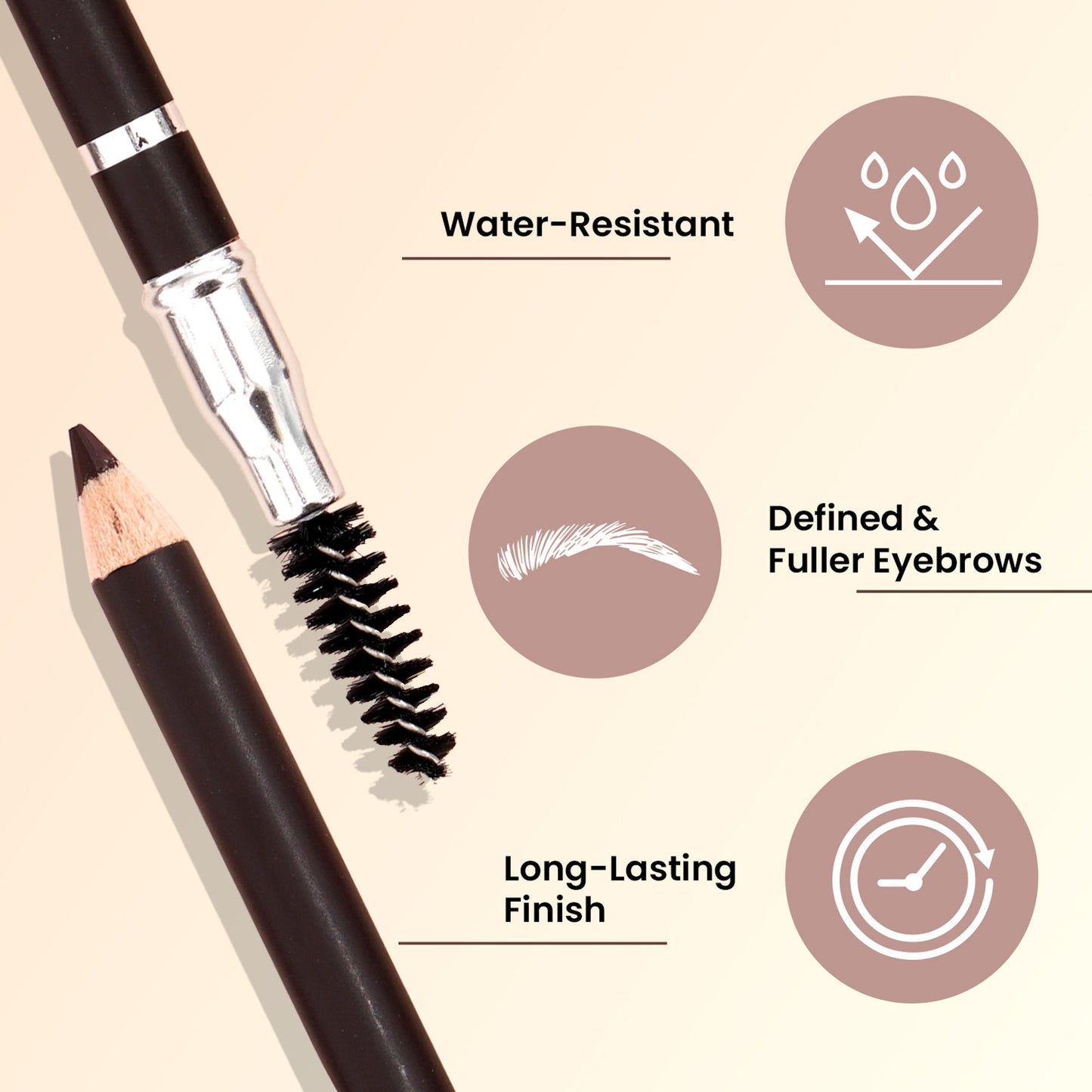 Swiss Beauty Brow Definer Pencil - 02 Coco Brown - Distacart