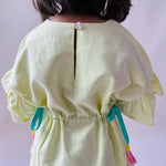Thumbnail for ArthLife Yellow Donuts Embroidered Dress - Distacart