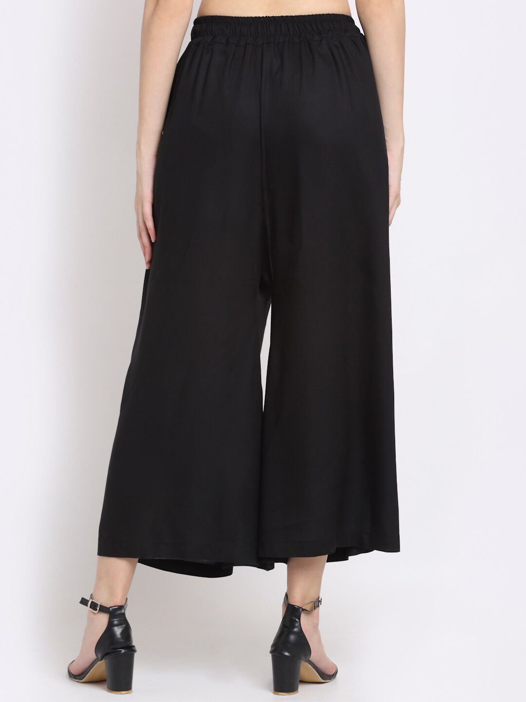 TAG 7 Pack Of 2 Women Black & White 2 Flared Ethnic Palazzos