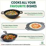 Thumbnail for The Indus Valley CASTrong Cast Iron Cookware Set: Tawa+ Kadai+ Fry Pan, Kitchen Set for Home, Pre-seasoned, 100% Pure, Toxin-free, Tadka Pan
