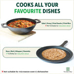 Thumbnail for The Indus Valley CASTrong Cast Iron Cookware Set: Tawa+ Kadai (Wok model), Kitchen Set for Home, Pre-seasoned, 100% Pure, Toxin-free, Tadka Pan