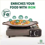 Thumbnail for The Indus Valley CASTrong Cast Iron Roti/Dosa Tawa, Pre-seasoned, Nonstick, 100% Pure, Toxin-free, Gas & Induction,Spatula, 30.2cm, 2.4kg