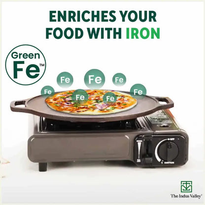 The Indus Valley CASTrong Cast Iron Cookware Set: Tawa+ Kadai+ Fry Pan, Kitchen Set for Home, Pre-seasoned, 100% Pure, Toxin-free, Tadka Pan - Distacart