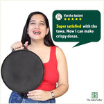 Thumbnail for The Indus Valley CASTrong Cast Iron Roti/Dosa Tawa, Pre-seasoned, Nonstick, 100% Pure, Toxin-free, Gas & Induction,Spatula, 30.2cm, 2.4kg