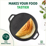 Thumbnail for The Indus Valley CASTrong Cast Iron Roti/Dosa Tawa, Pre-seasoned, Nonstick, 100% Pure, Toxin-free, Gas & Induction,Spatula, 30.2cm, 2.4kg