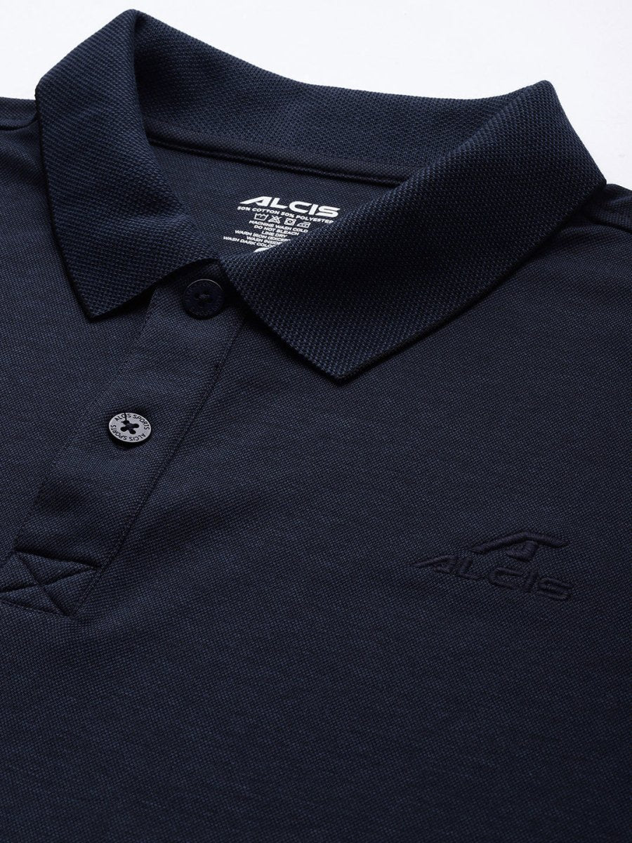 Alcis Men Polo Collar Anti Static Slim Fit Sports T-shirt - Distacart