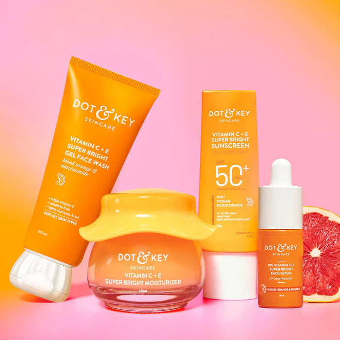 Dot & Key CSMS (Cleanser, Serum, Moisturizer, Sunscreen) Vitamin C Combo - Distacart