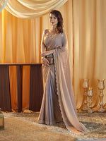 Thumbnail for kasee Beads and Stones Pure Silk Saree - Distacart