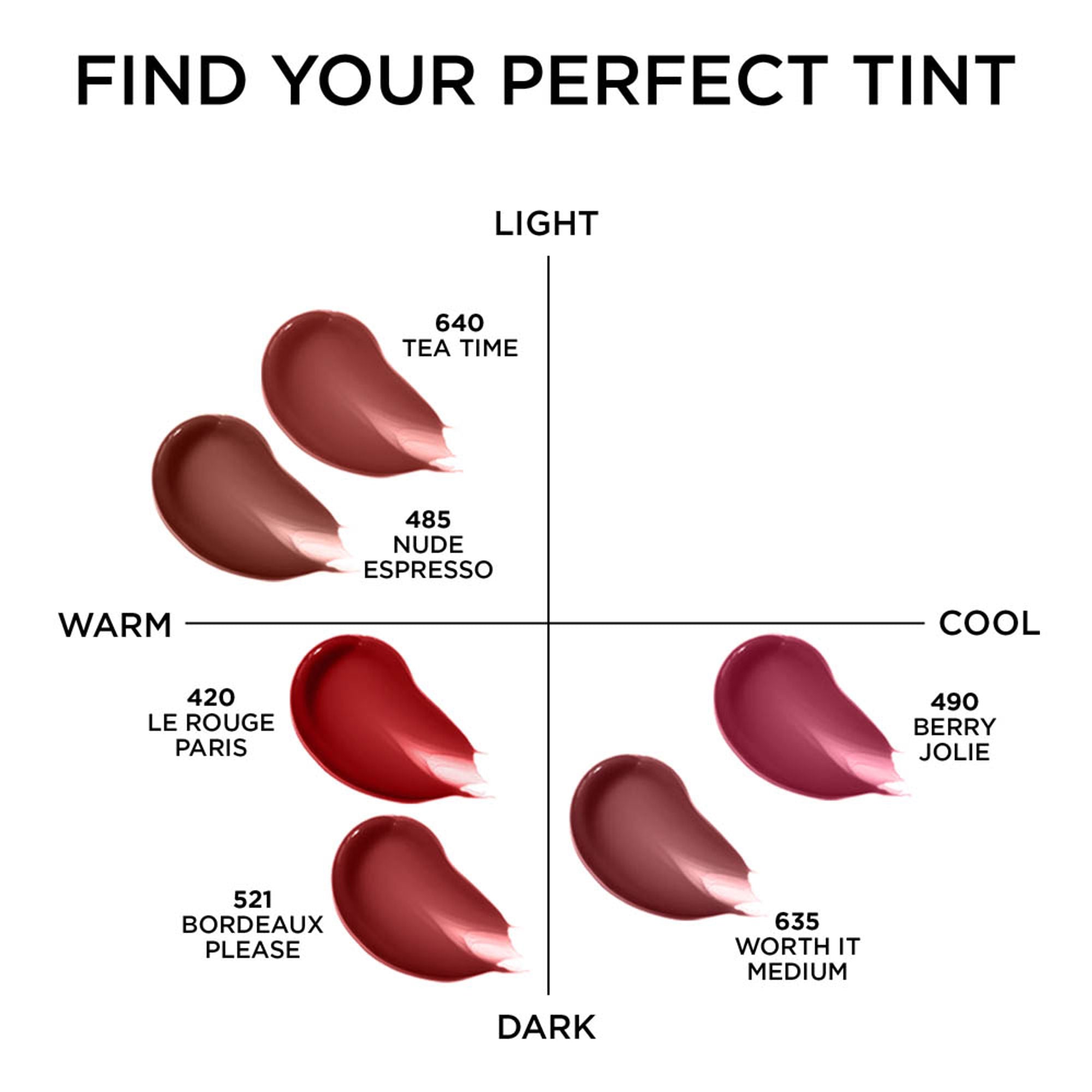 L'Oreal Paris Hyaluron Tint Lip Stain Serum Weightless Color - 635 Worth It Medium - Dista