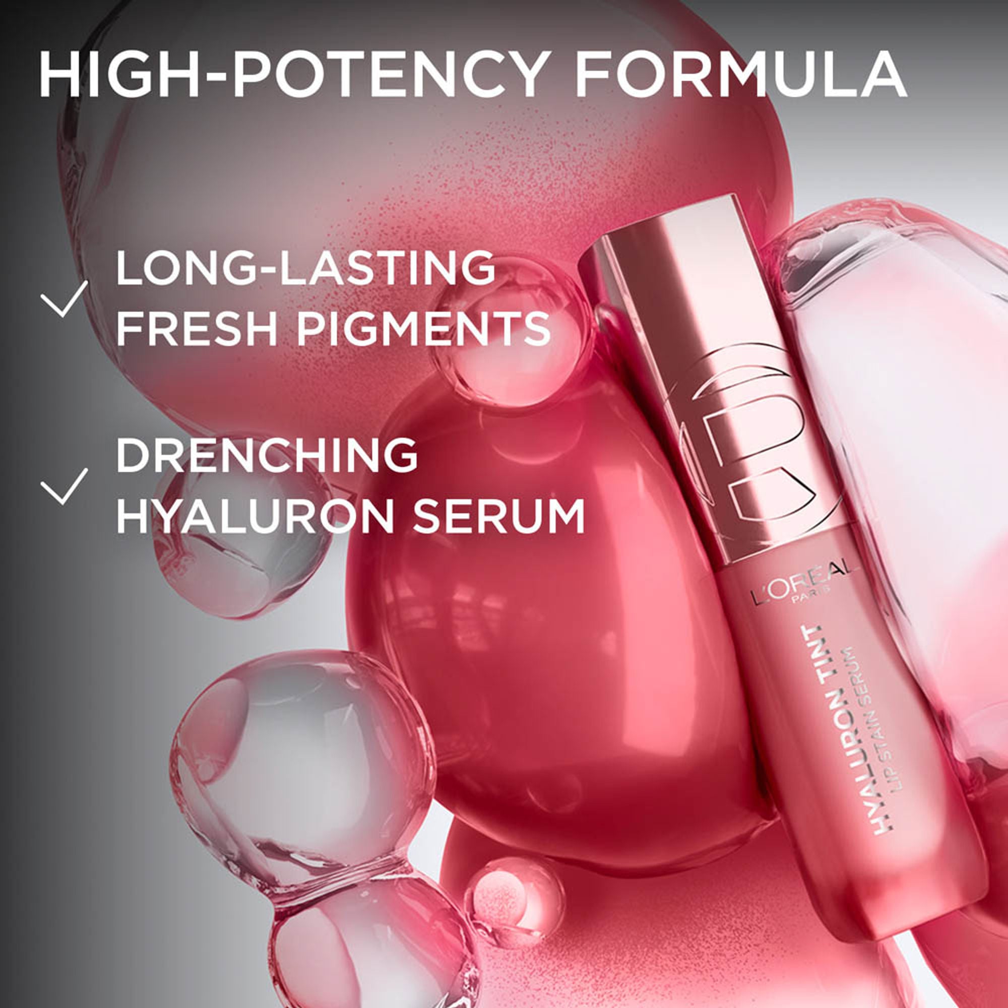 L'Oreal Paris Hyaluron Tint Lip Stain Serum Weightless Color - 635 Worth It Medium - Dista