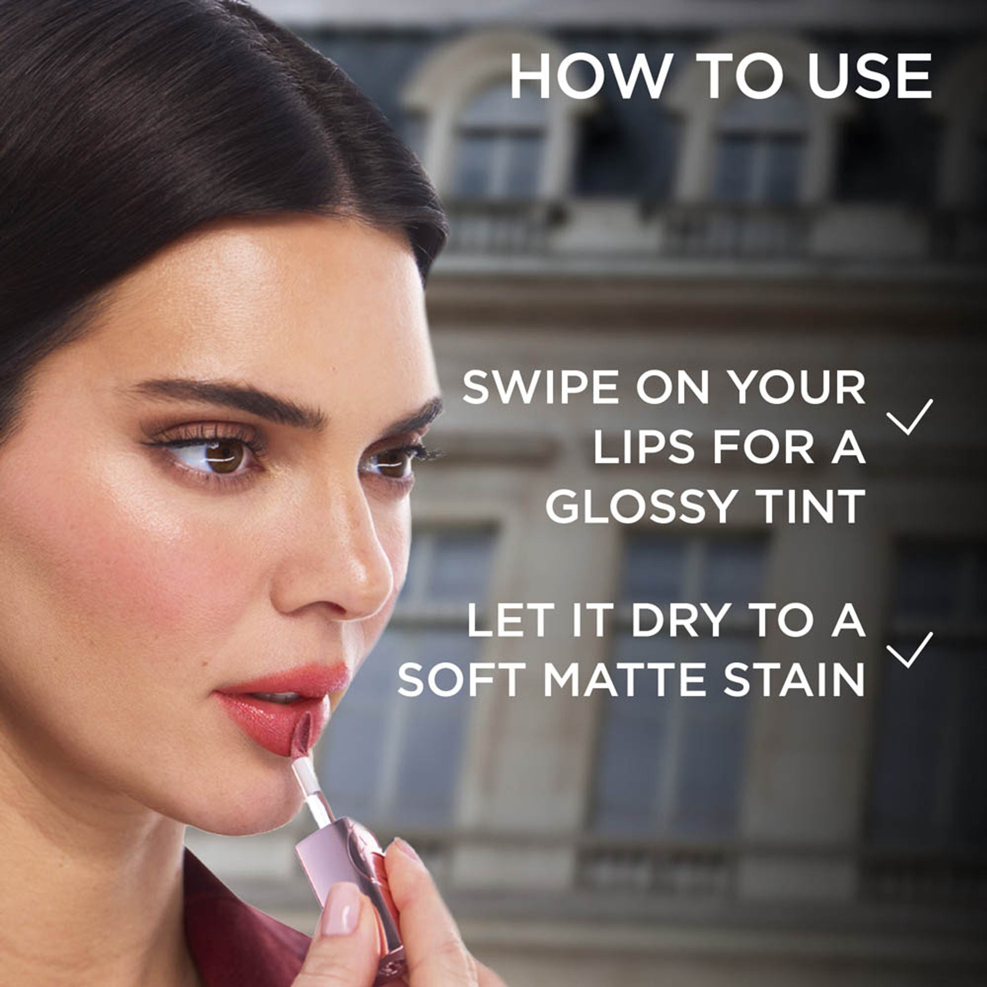 L'Oreal Paris Hyaluron Tint Lip Stain Serum Weightless Color - 635 Worth It Medium - Dista