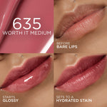 Thumbnail for L'Oreal Paris Hyaluron Tint Lip Stain Serum Weightless Color - 635 Worth It Medium - Dista