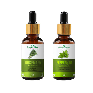 Nature Glow Herbal Rosmerry & Peppermint Hair Oil - Pack Of 2