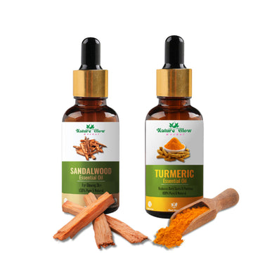 Nature Glow Herbal Sandalwood & Termaric Aromatherapy Oil - Pack Of 2