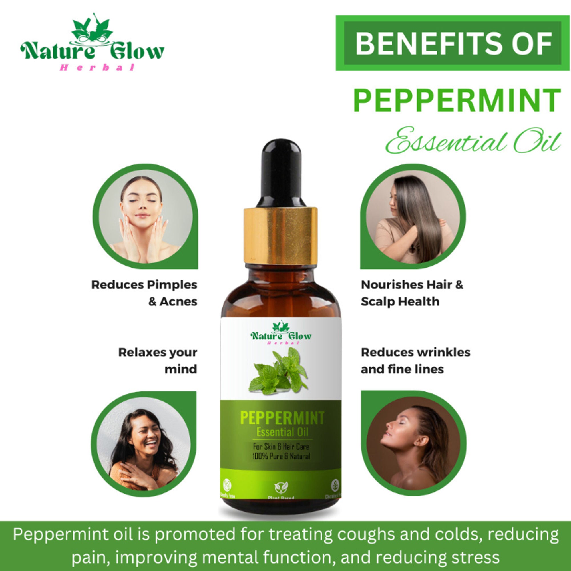 Nature Glow Herbal Tea Tree & Peppermint Essential Oil Combo - Distacart