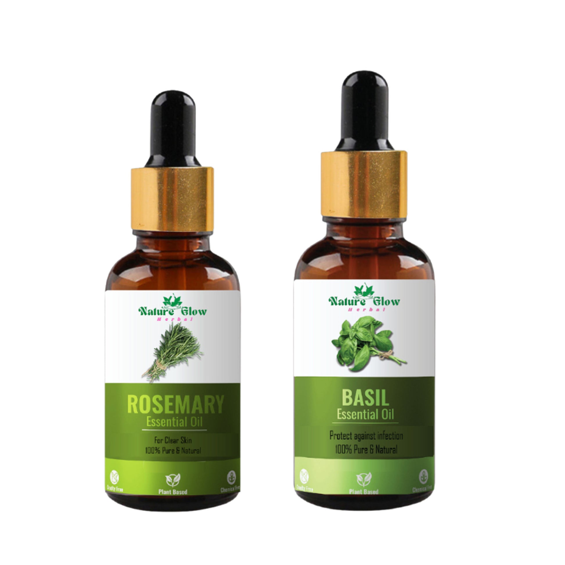 Nature Glow Herbal Rosemary & Basil Essential Oil - Distacart