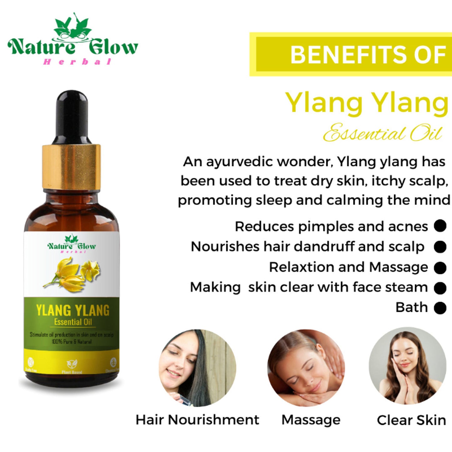 Nature Glow Herbal Ylang Ylang & Orange Essential Oil Combo - Distacart