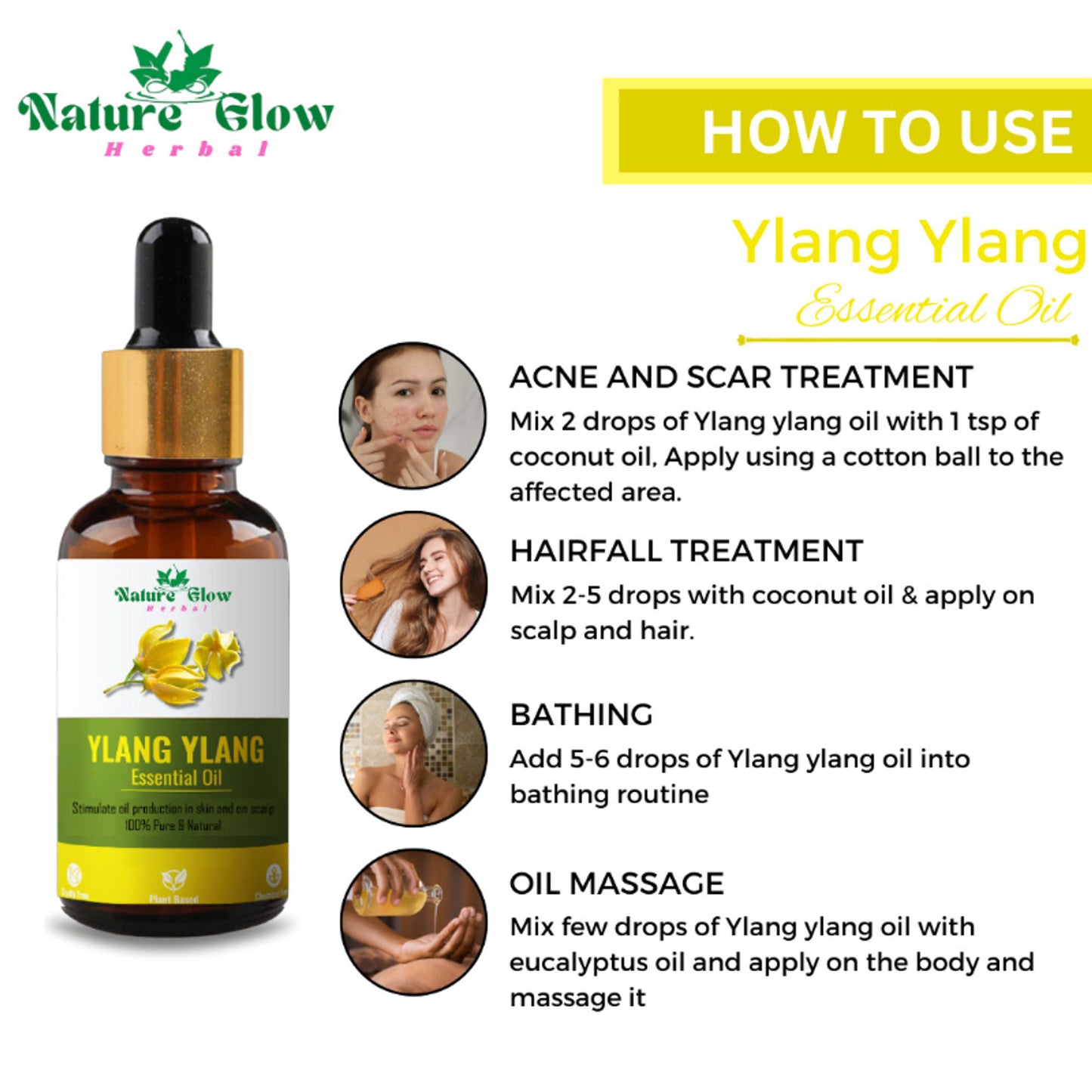 Nature Glow Herbal Ylang Ylang & Orange Essential Oil Combo - Distacart