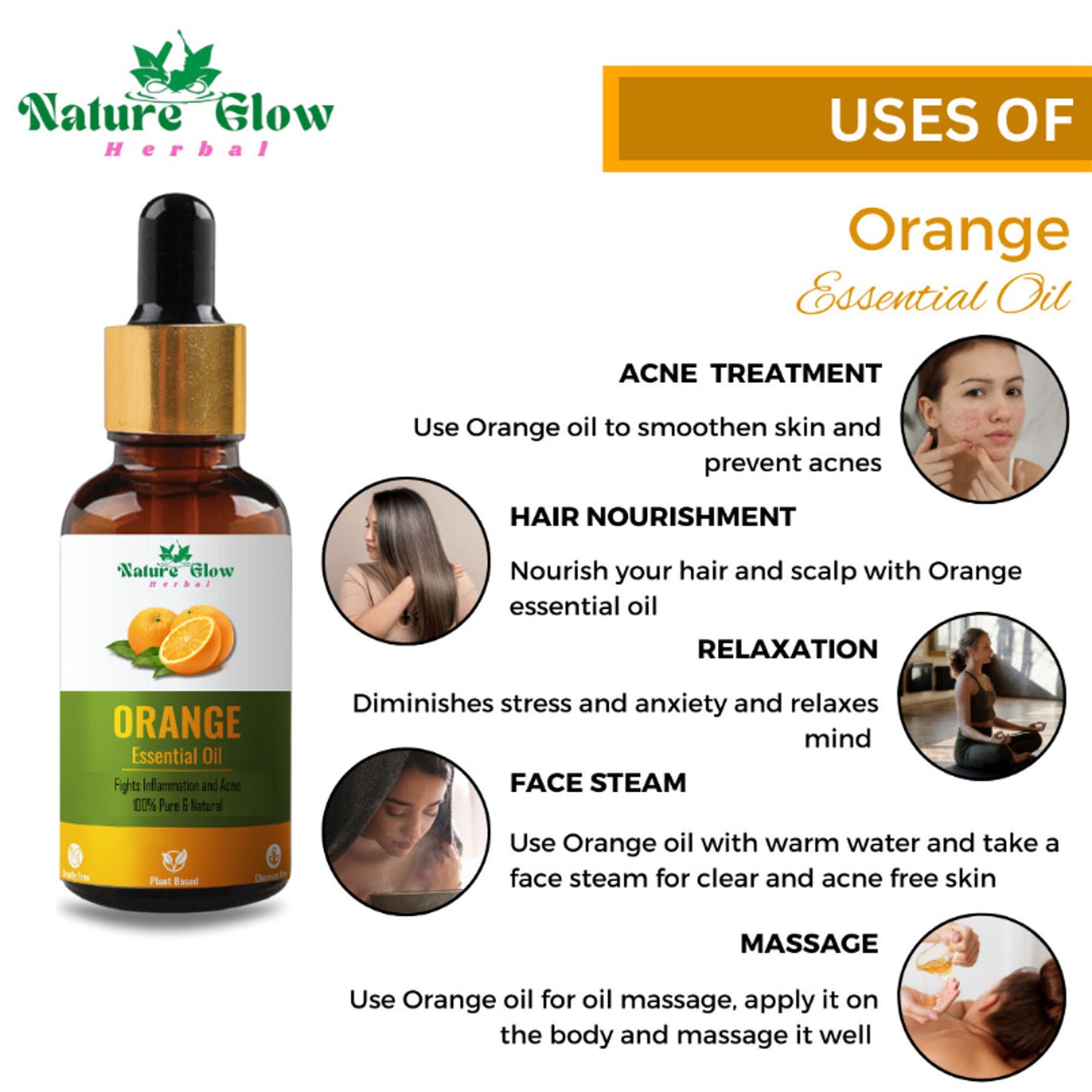 Nature Glow Herbal Ylang Ylang & Orange Essential Oil Combo - Distacart