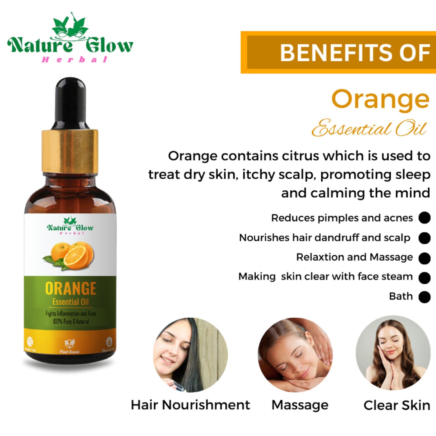 Nature Glow Herbal Ylang Ylang & Orange Essential Oil Combo - Distacart