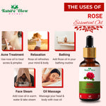 Thumbnail for Nature Glow Herbal Rose & Cedarwood Essential Oil Combo - Distacart