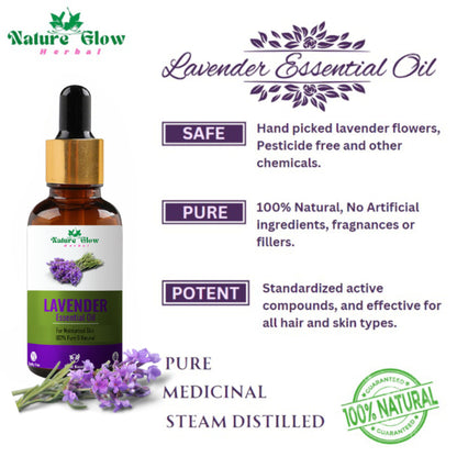 Nature Glow Herbal Lavender & Cedarwood & Turmeric Essential Oil Combo - Distacart