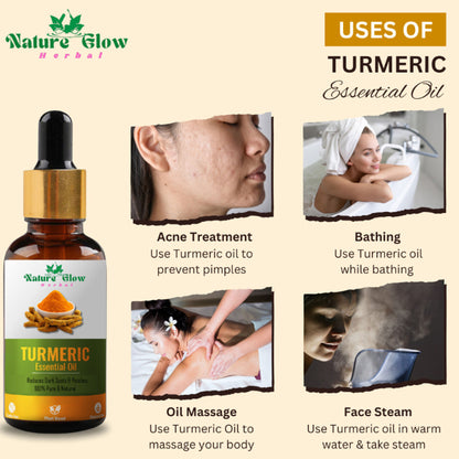 Nature Glow Herbal Lavender & Cedarwood & Turmeric Essential Oil Combo - Distacart