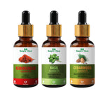 Thumbnail for Nature Glow Herbal Kumkumadi & Basil & Cedarwood Essential Oil Combo - Distacart
