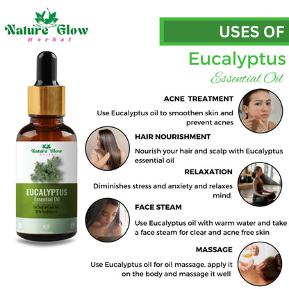 Nature Glow Herbal Lavender & Rosemary & Eucallypatus Essential Oil Combo - Distacart