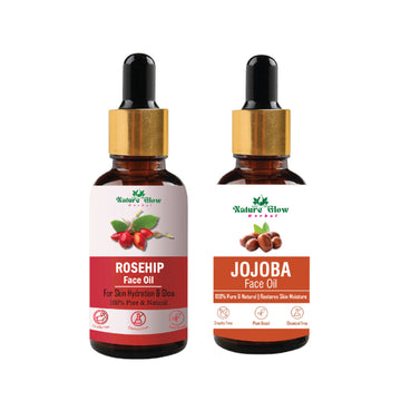 Nature Glow Herbal Rosehip & Jojoba Facial Oil - Pack of 2