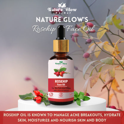 Nature Glow Herbal Rosehip & Jojoba Facial Oil Combo - Distacart