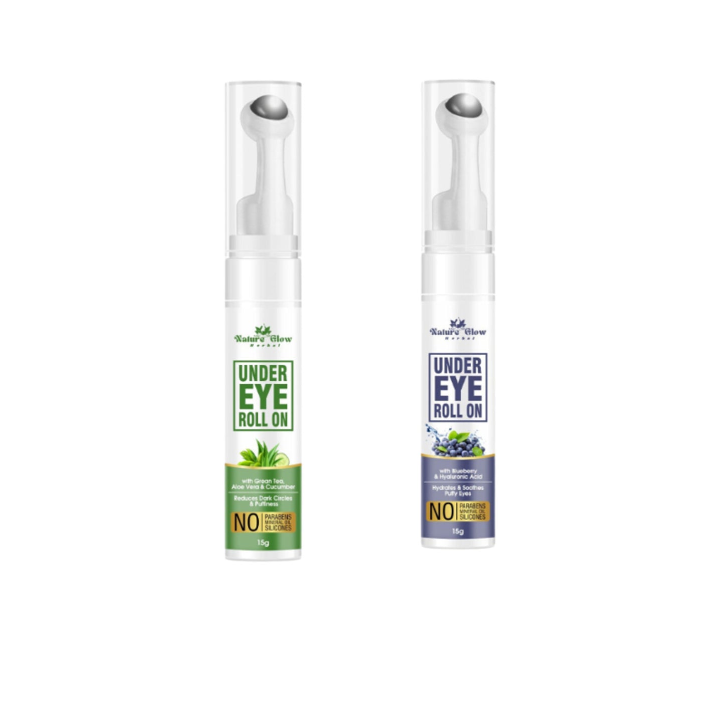 Nature Glow Herbal Under Eye Gel Roll Combo - Distacart