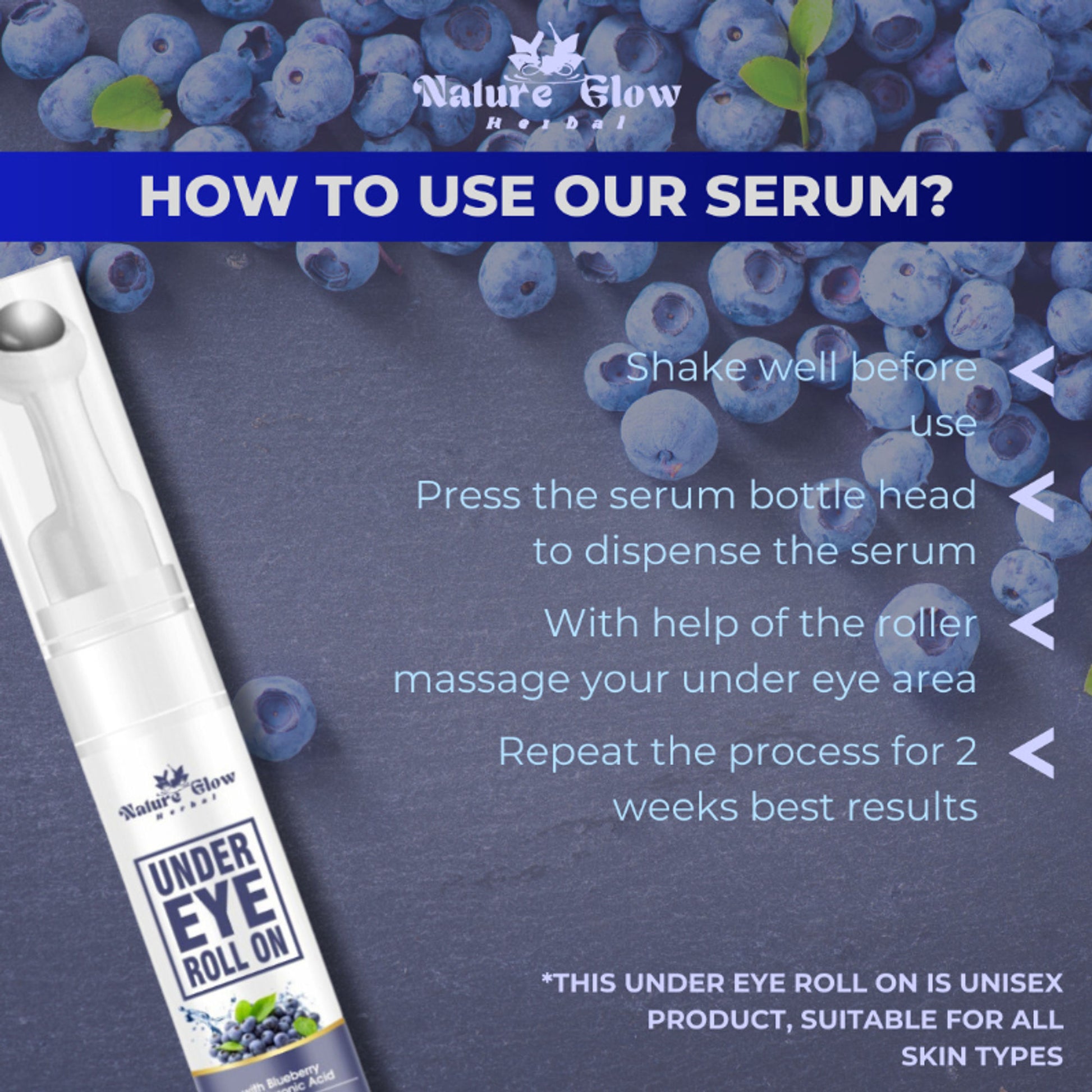 Nature Glow Herbal Under Eye Gel Roll Combo - Distacart