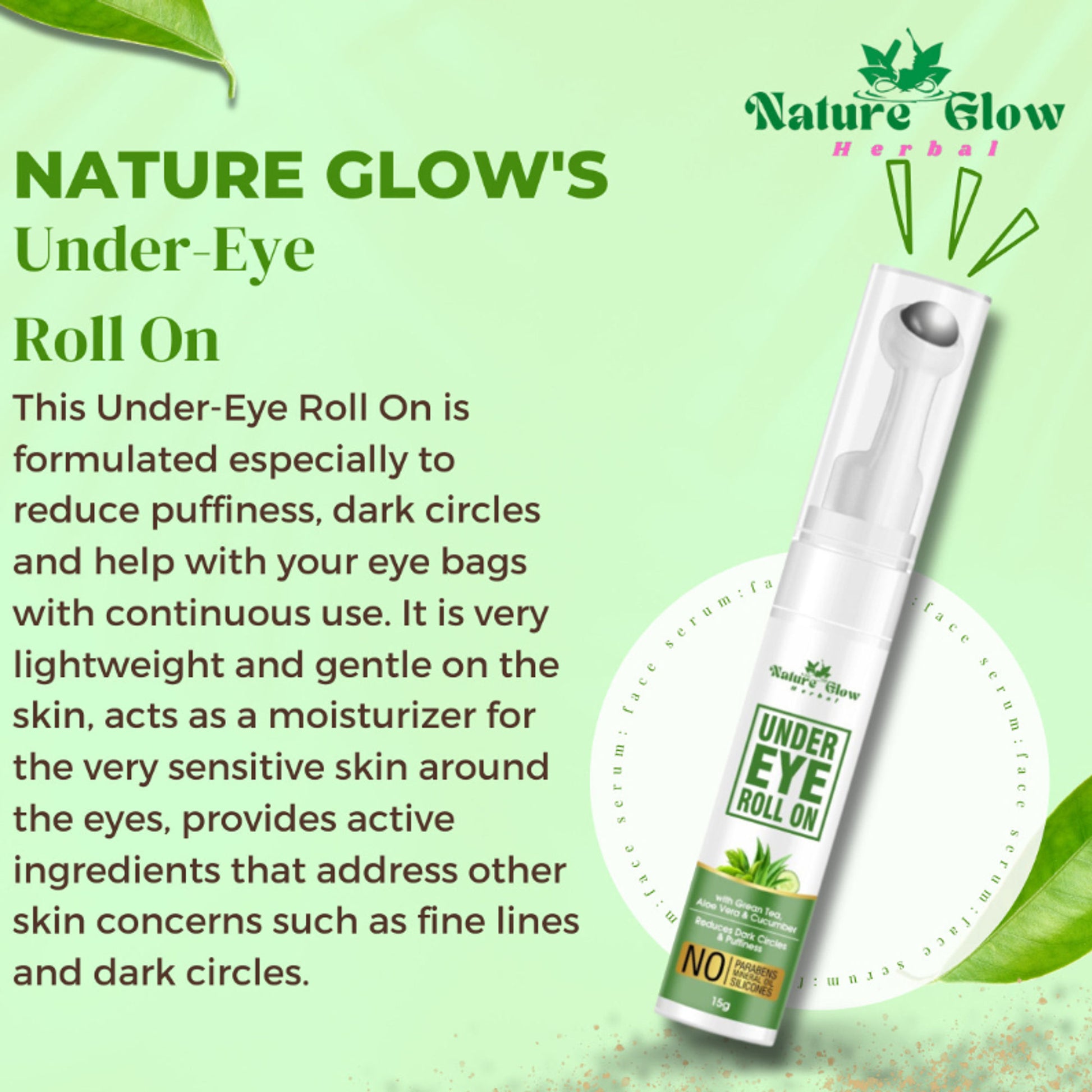 Nature Glow Herbal Under Eye Gel Combo - Distacart