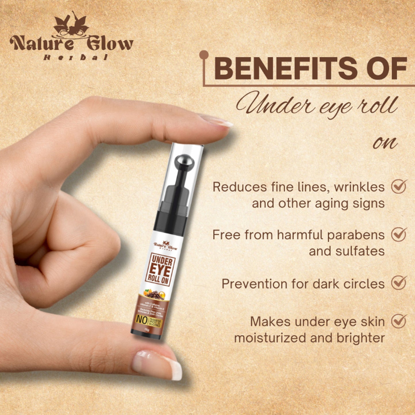 Nature Glow Herbal Under Eye Gel Combo - Distacart