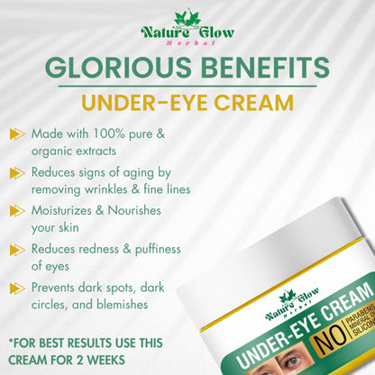 Nature Glow Herbal Under Eye Serum & Eye Cream Combo - Distacart