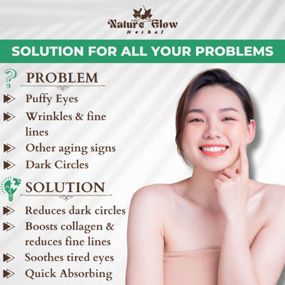 Nature Glow Herbal Under Eye Serum & Eye Cream Combo - Distacart