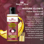 Thumbnail for Nature Glow Herbal Castor & Onion With Black Seed Hair Oil Combo - Distacart