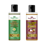 Thumbnail for Nature Glow Herbal Bhringraj & 4 In 1 Hair Oil - Pack Of 2