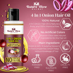 Thumbnail for Nature Glow Herbal Bhringraj & 4 In 1 Hair Oil Combo - Distacart