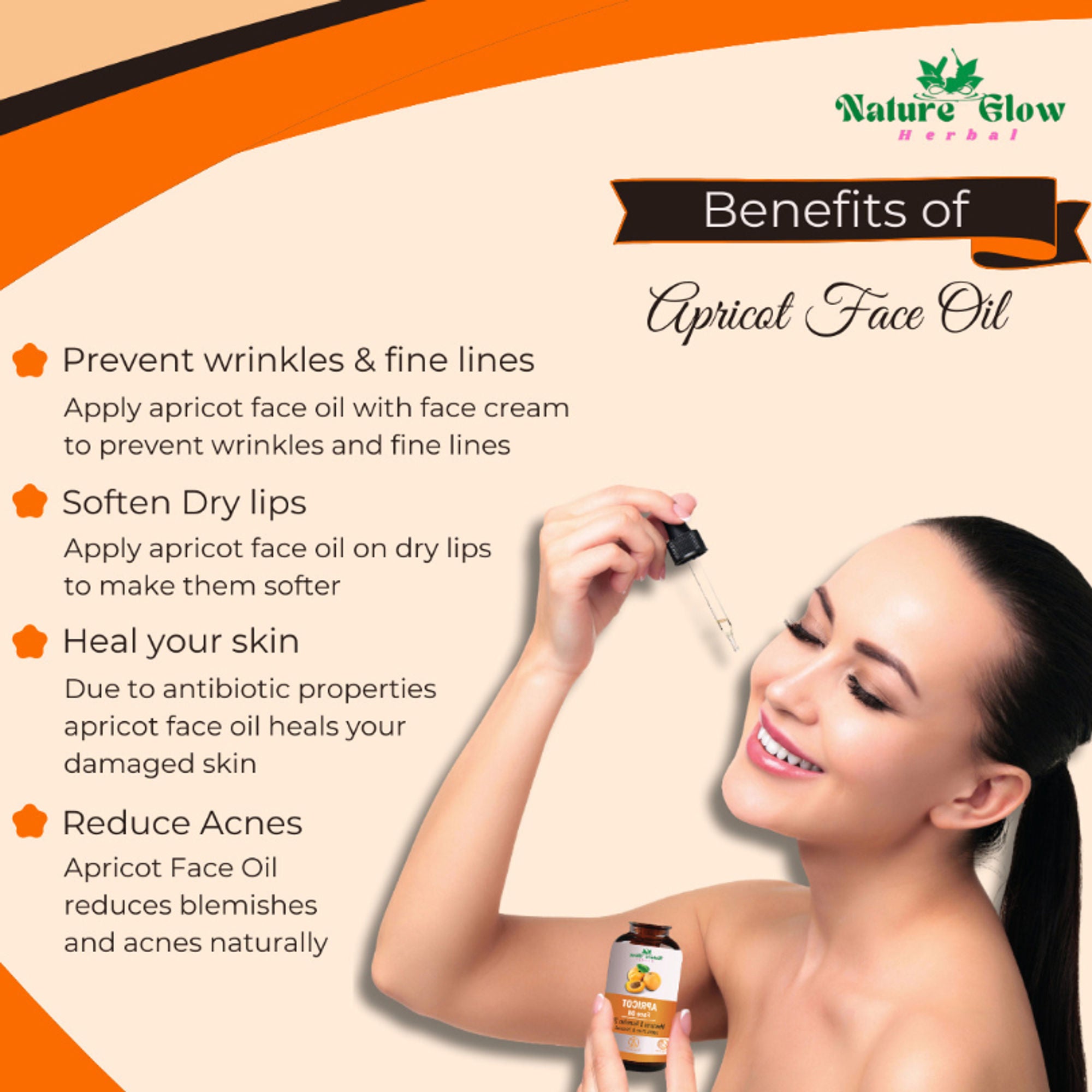 Nature Glow Herbal Apricoat Facial Oil - Distacart