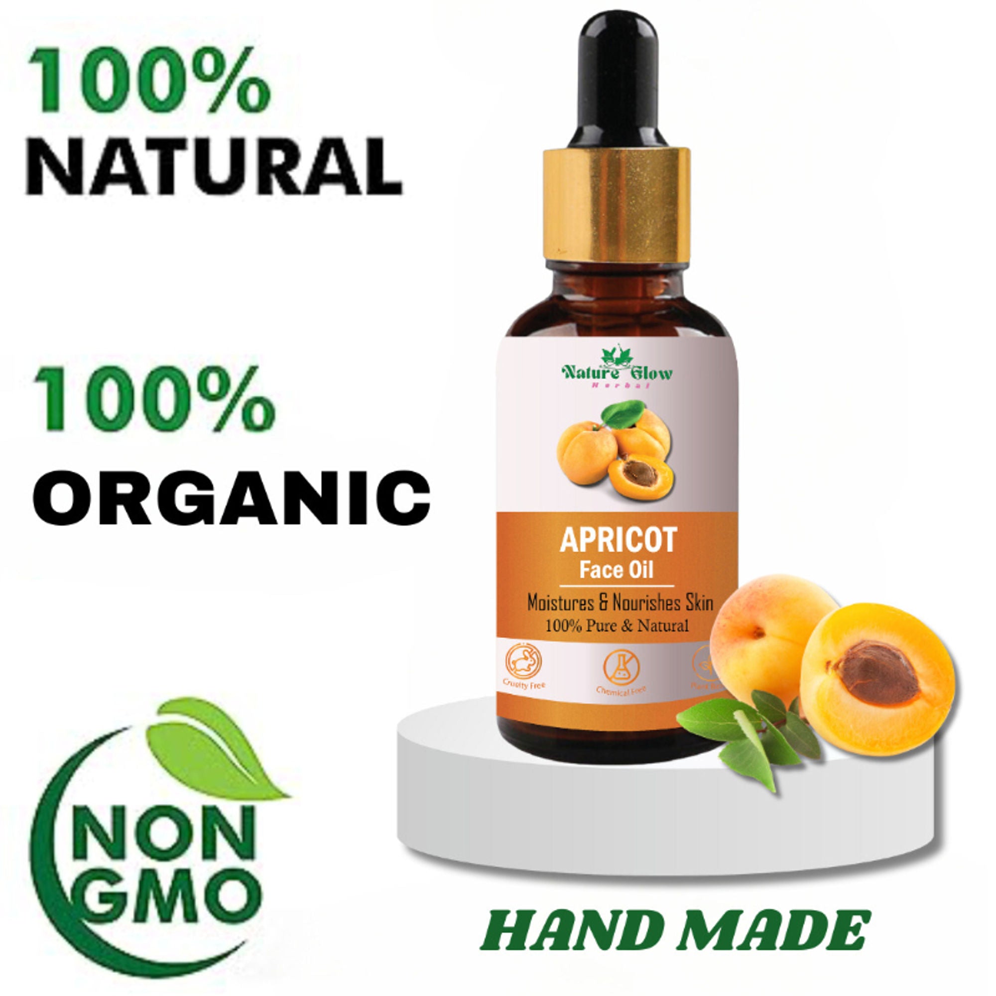 Nature Glow Herbal Apricoat Facial Oil - Distacart