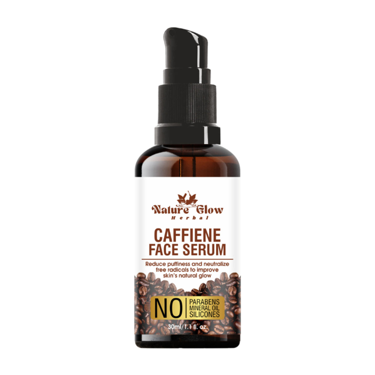 Nature Glow Herbal Caffeine Face Serum Hydrating Face Serum For Glowing Skin - Distacart